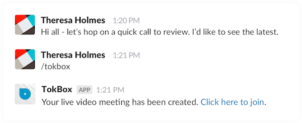 Vonage Slack Integration