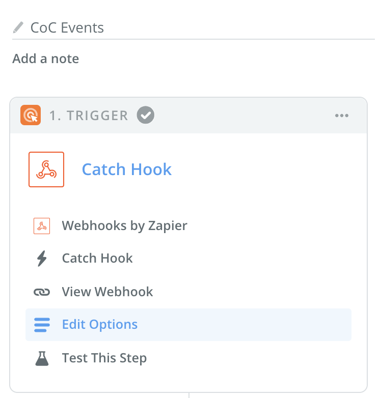 Webhook Trigger Screenshot