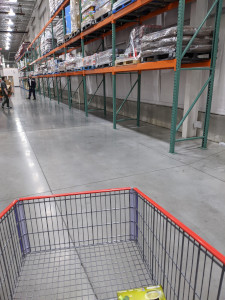 Empty Costco Shelves