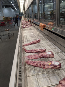 Empty Costco Shelves