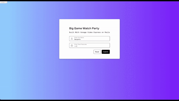 GIF Preview Of Finished Video Conferencing App Built With Vonage Video Express