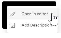 Open in Editor