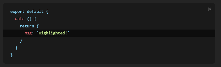 Syntax Highlighting in Code Blocks