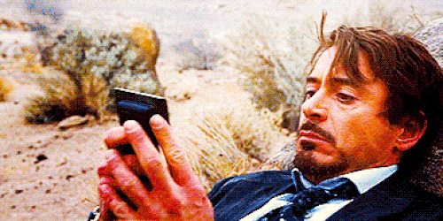 Tony Stark looking stressed