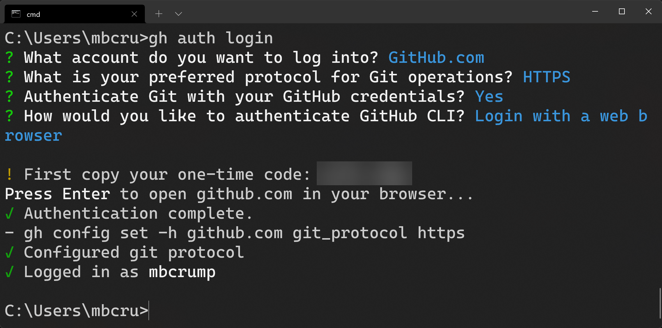 Successful Login