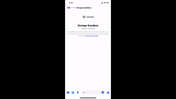 Enhanced Facebook SandBox Message