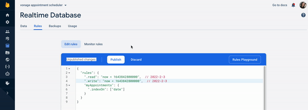 Edit Firebase Database Rules