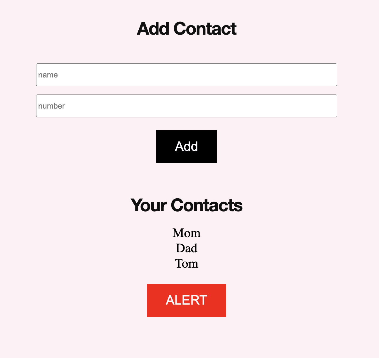 Emergency broadcast web app demo