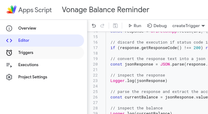 Review Permissions for Google Apps Script