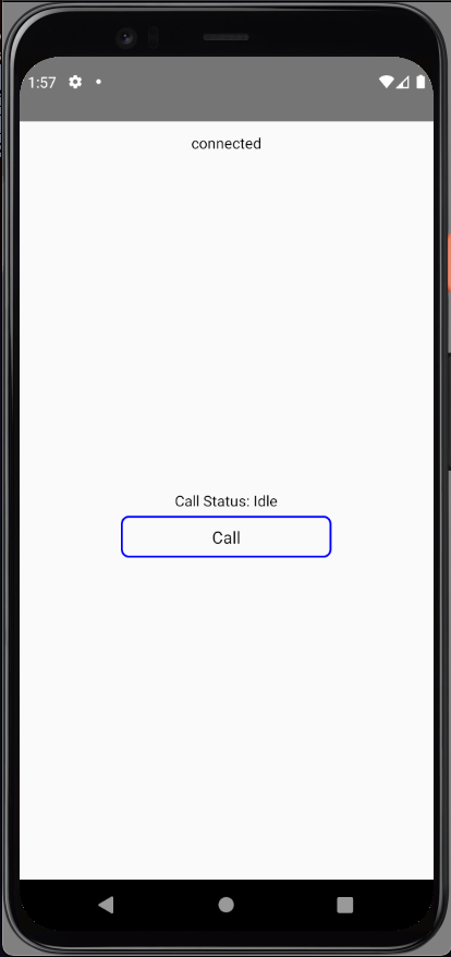 android app UI logged in