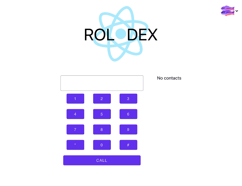 Demonstration of Web Components in a React application making a call and saving the contact