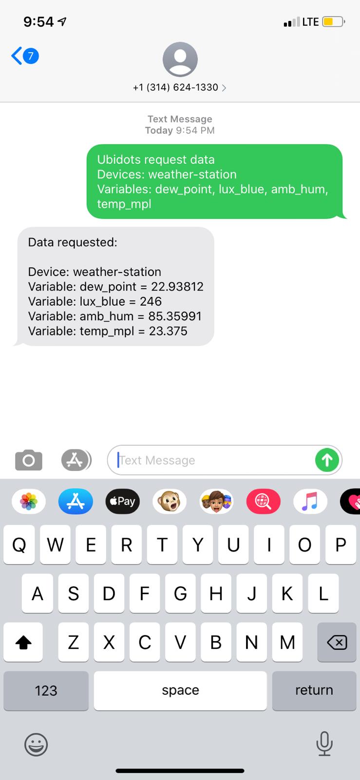 SMS Success Reply