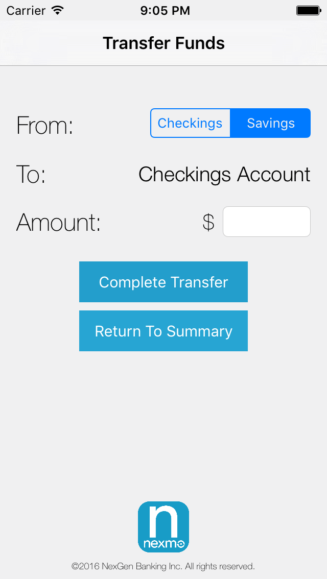 Transfer Funds