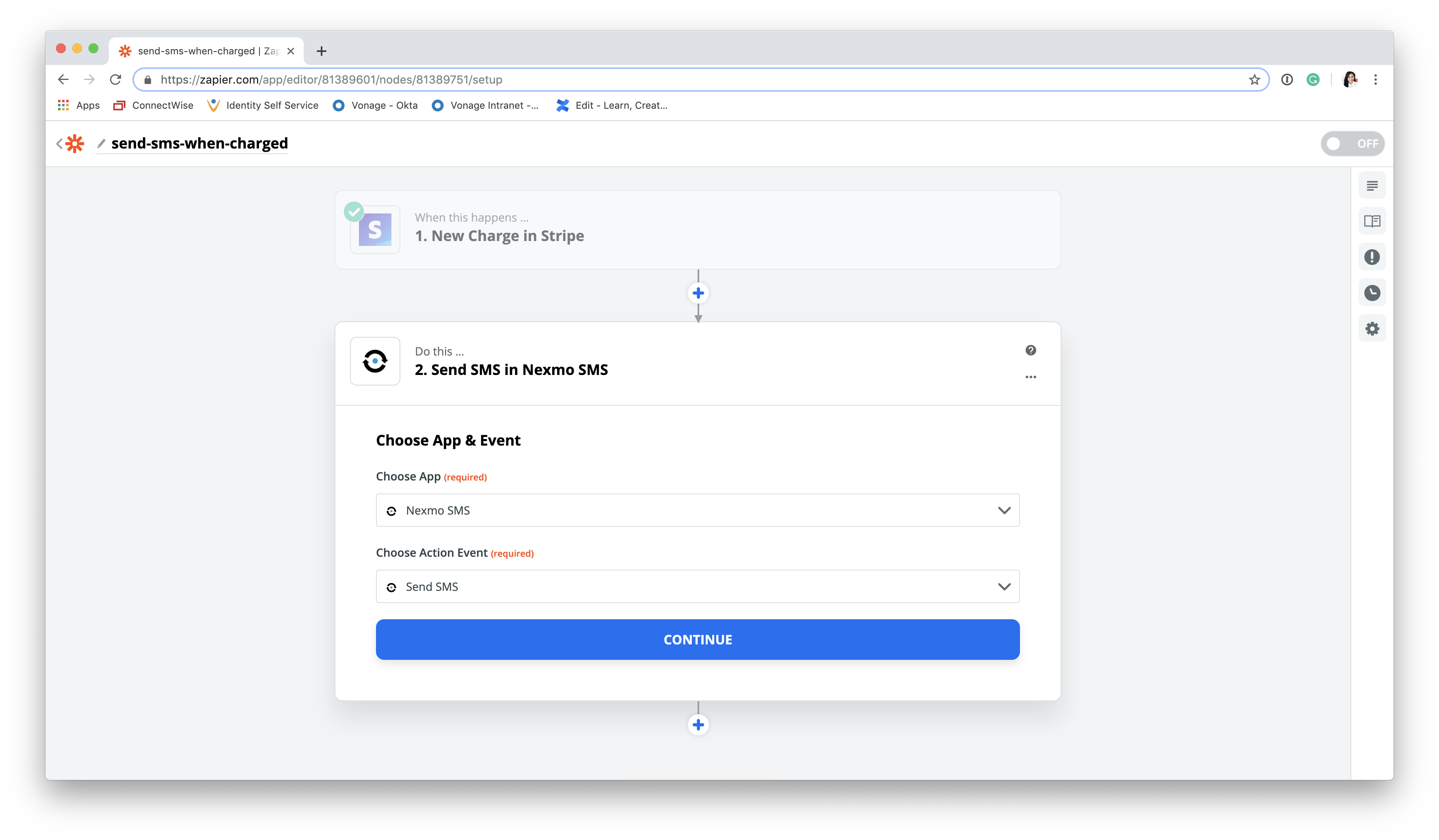 Choose Nexmo for integration