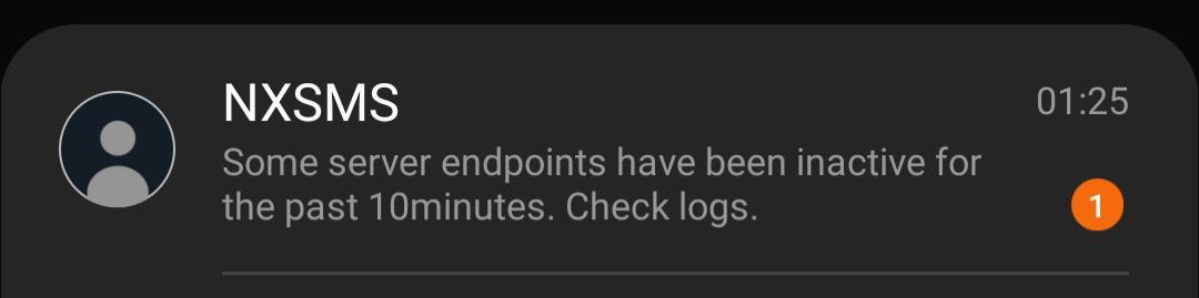 Alert from Grafana
