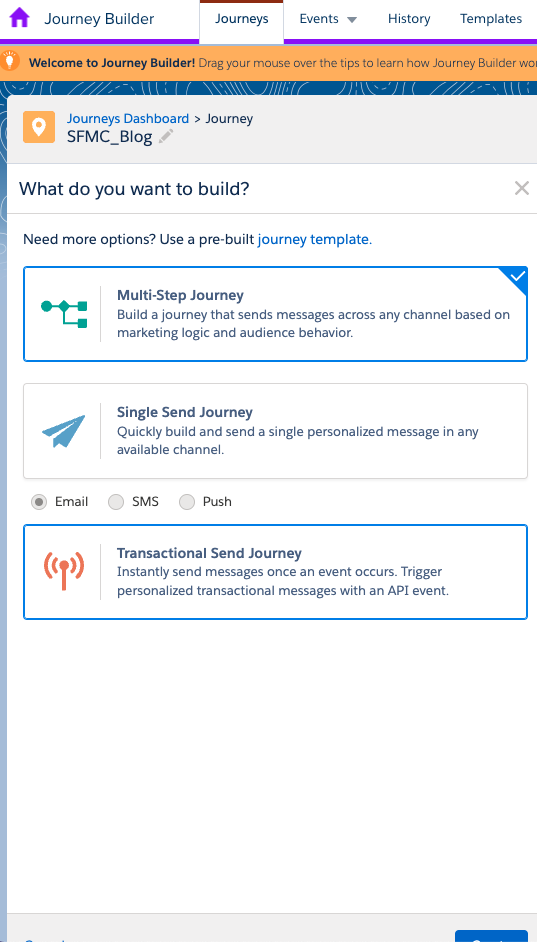 Journey Builder