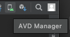 avd manager button