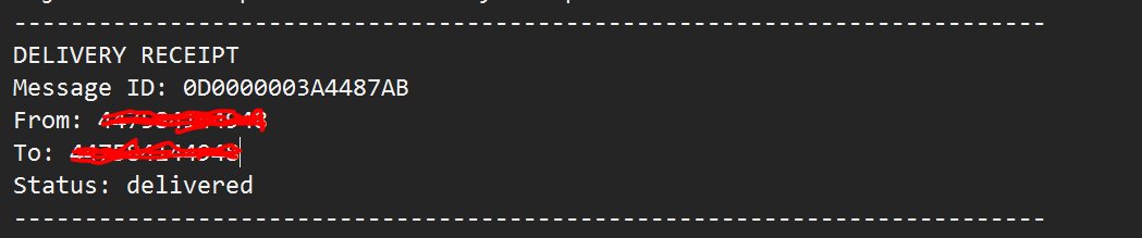 Example output of a DLR