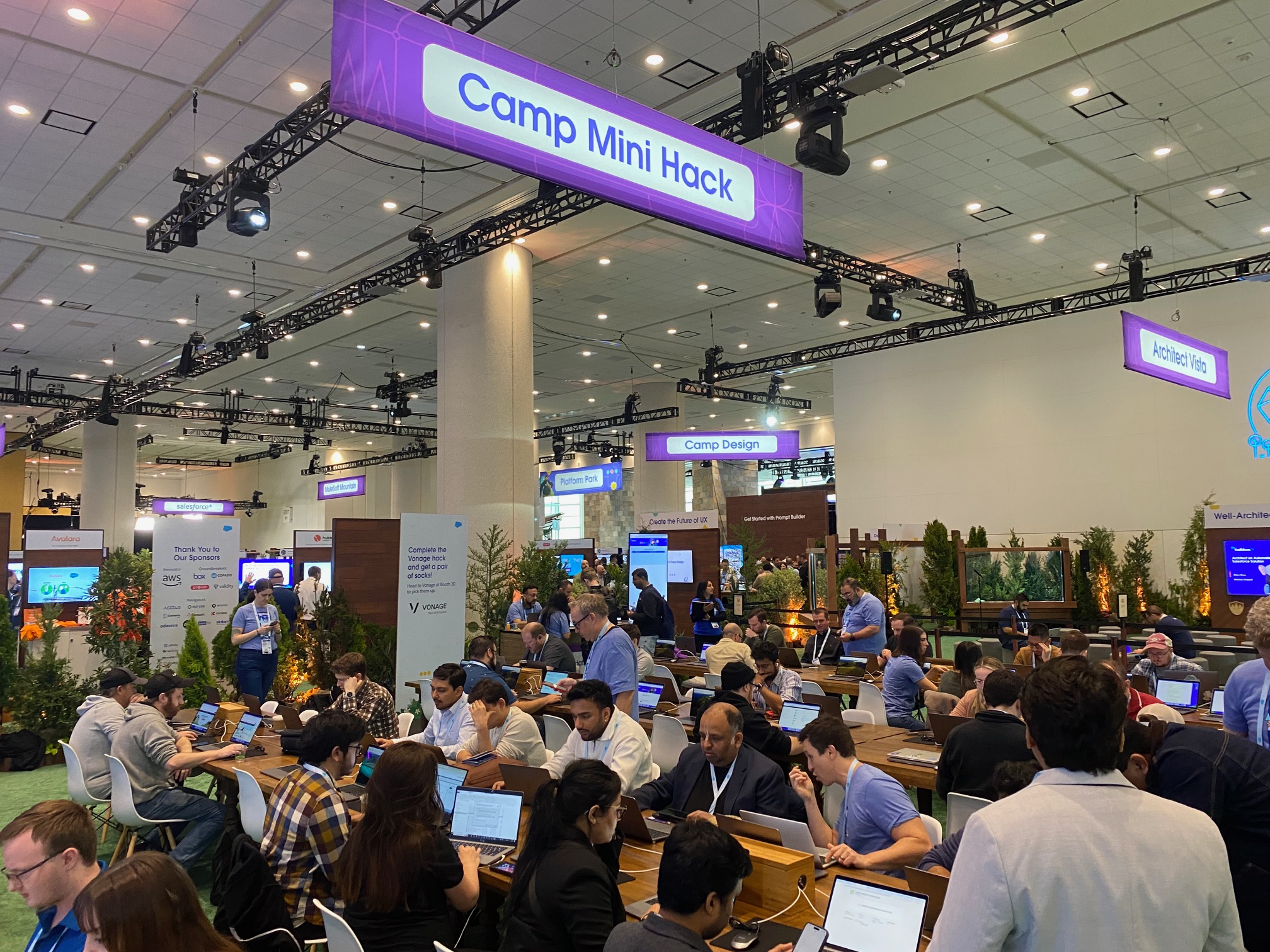 Salesforce & Vonage Conversations for Salesforce Mini-Hack Area
