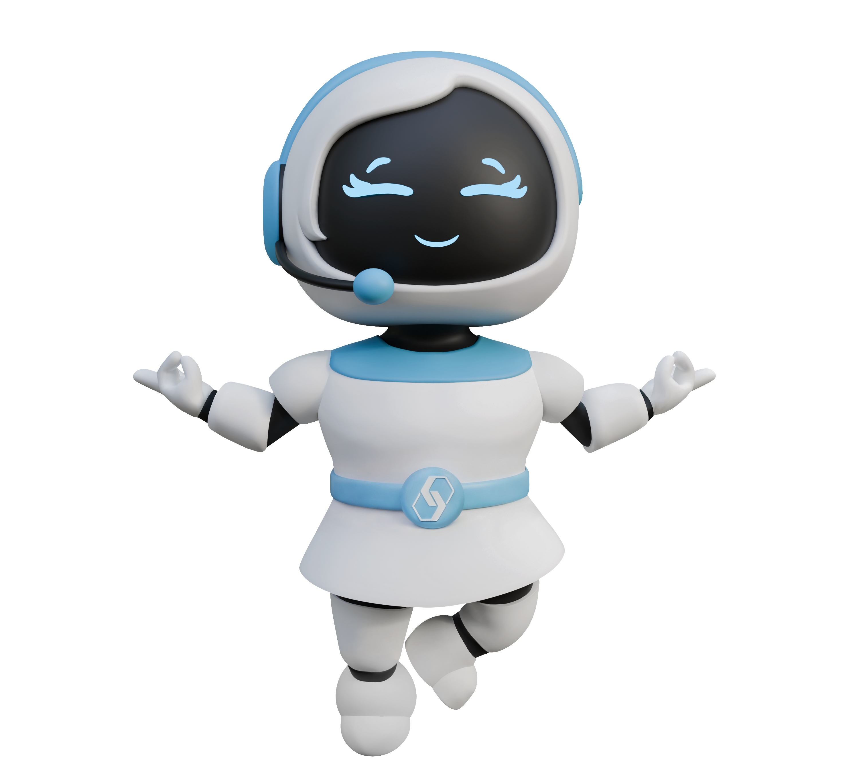 Das neue CodeCell Maskottchen als freundliche KI-Agent-Figur