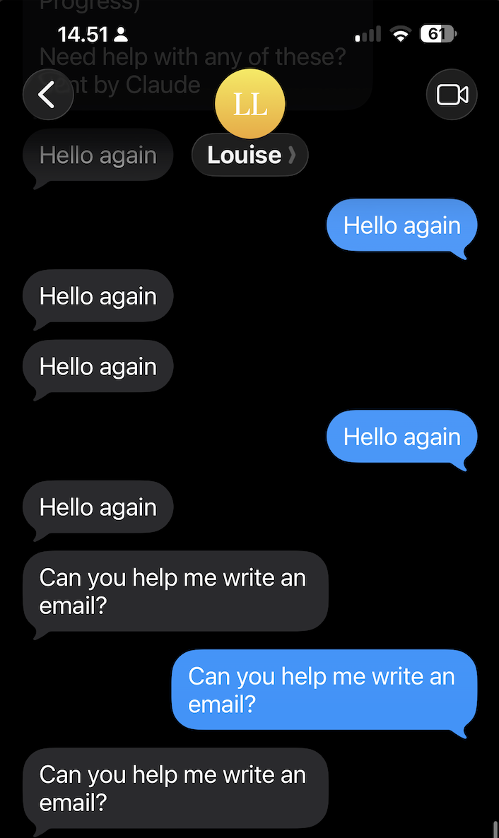 Echo bug in iMessage