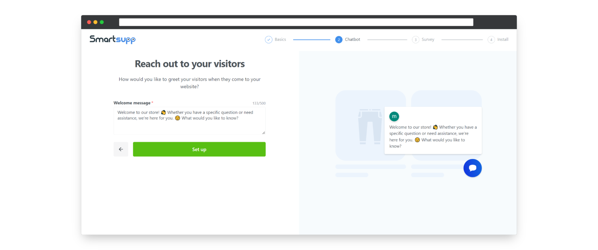Implementing Smartsupp chat