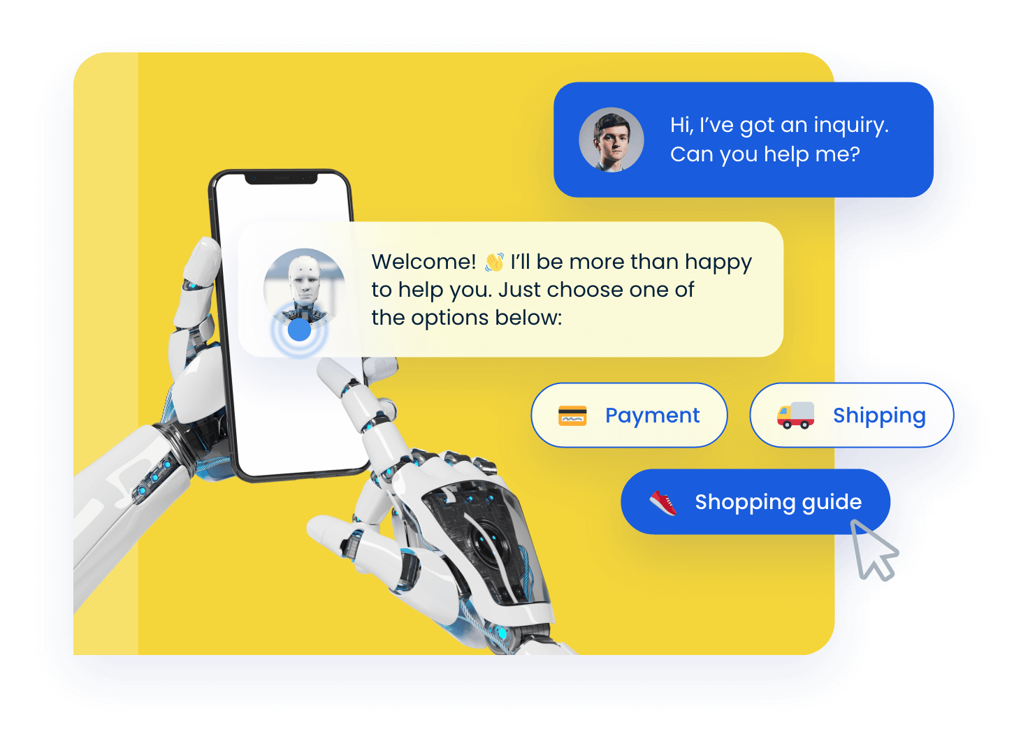 Chatbot answers all the repetitive questions for you
