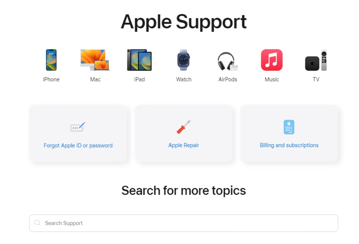 Apple - obsługa klienta