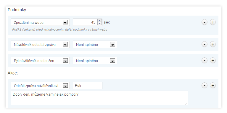 Smartsupp Live Chat Triggers