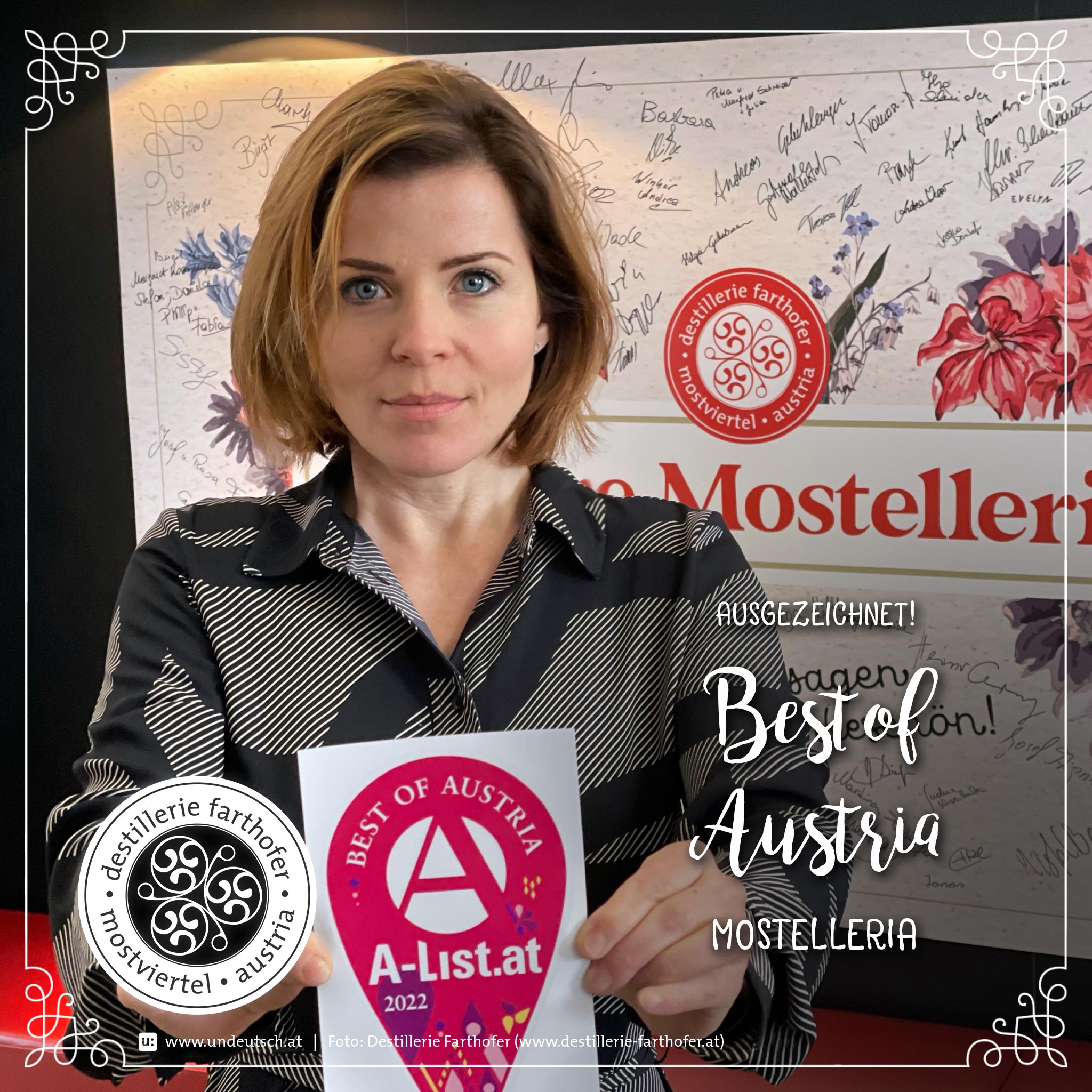 Cocktail Mostviertler Gruß (Destillerie Farthofer)