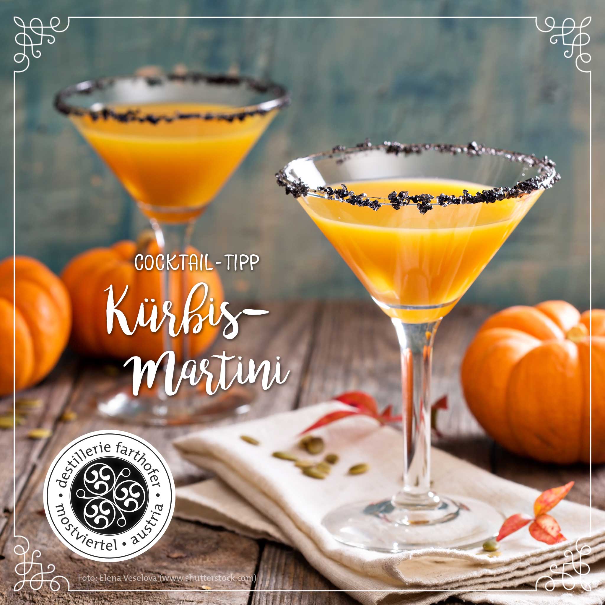 Cocktail-Tipp: Kürbis-Martini - Destillerie Farthofer