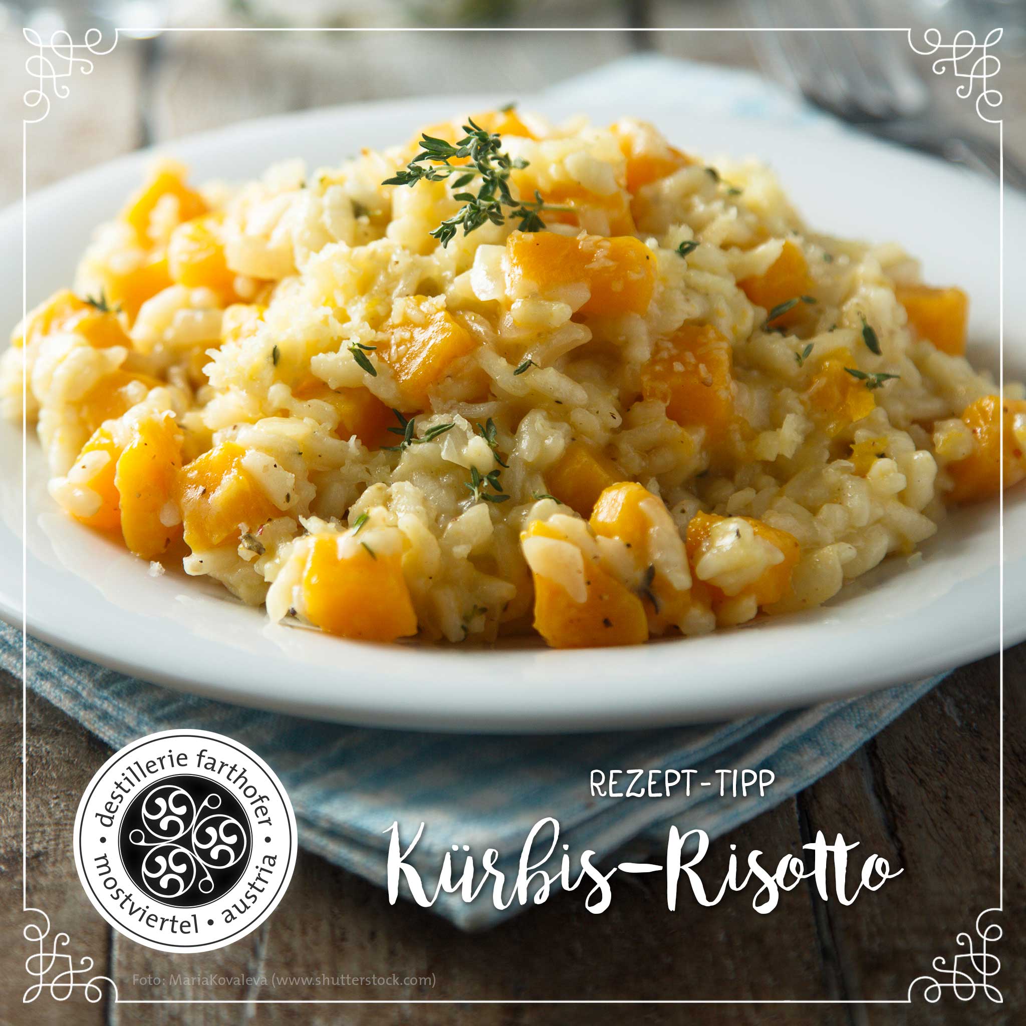 Rezept-Tipp: Kürbis-Risotto - Destillerie Farthofer