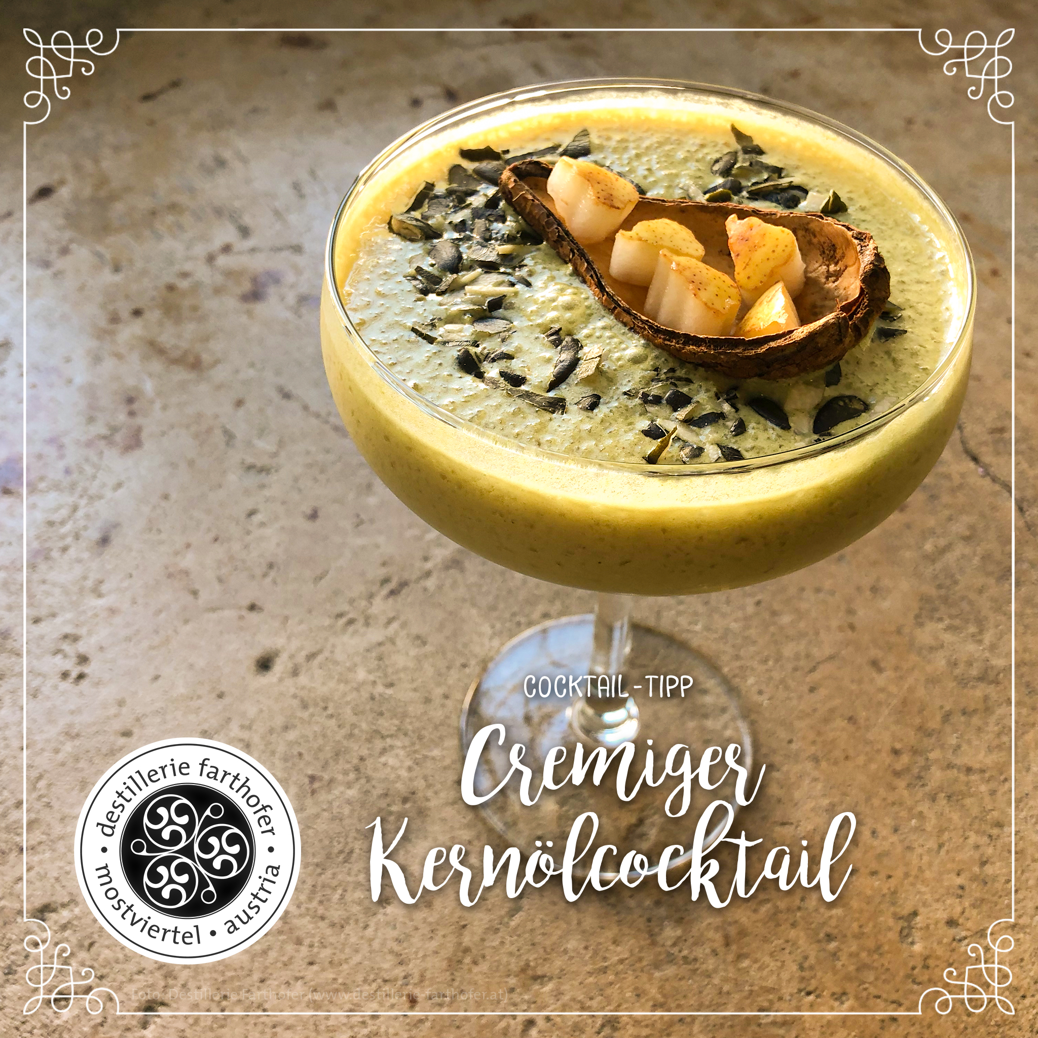 Cocktail Mostviertler Gruß (Destillerie Farthofer)