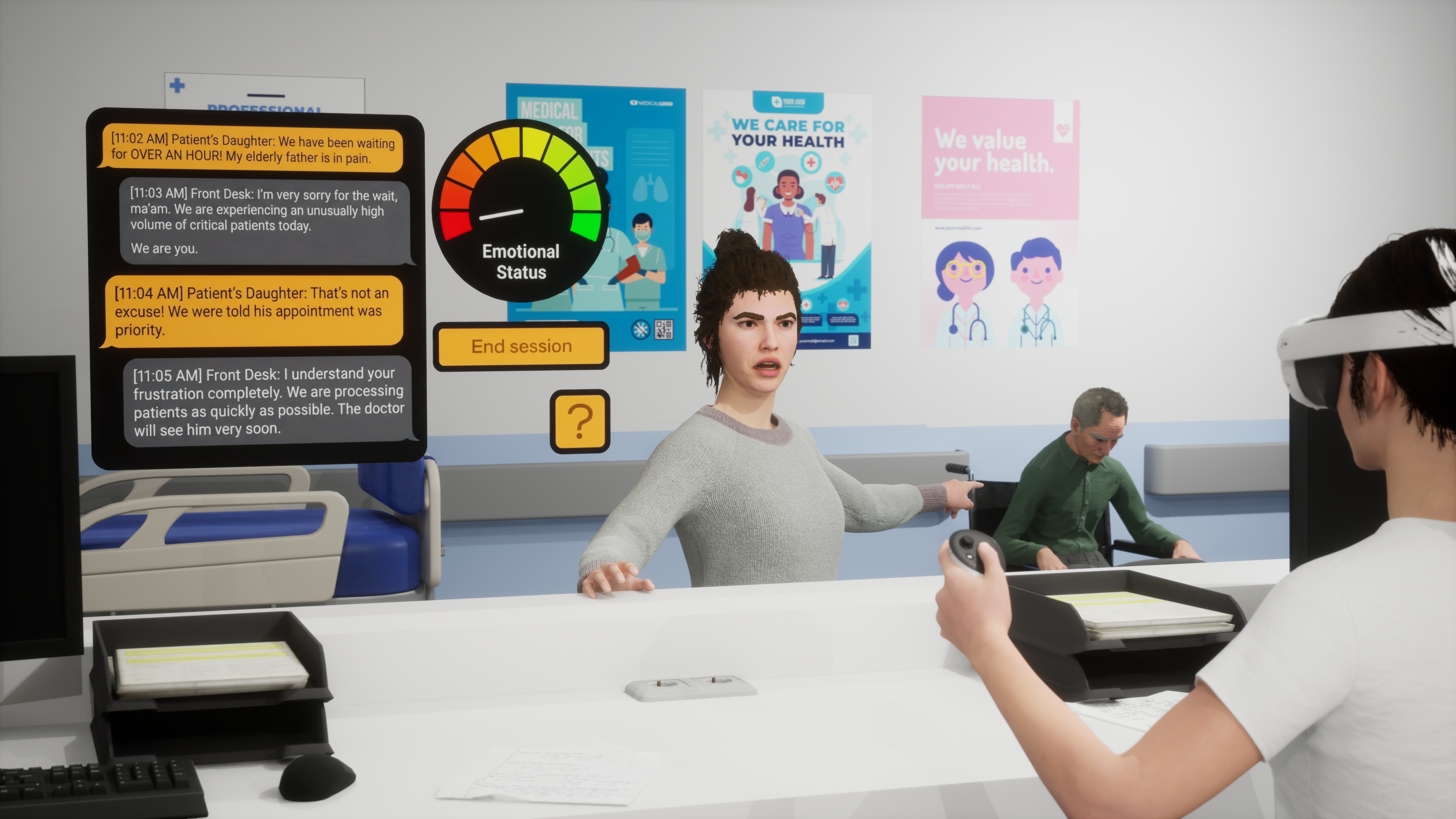 Deescalation Training for Medical Personnel