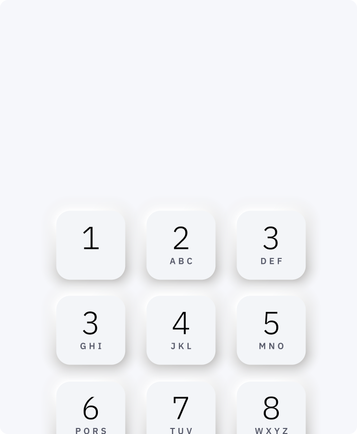Phone keypad interface