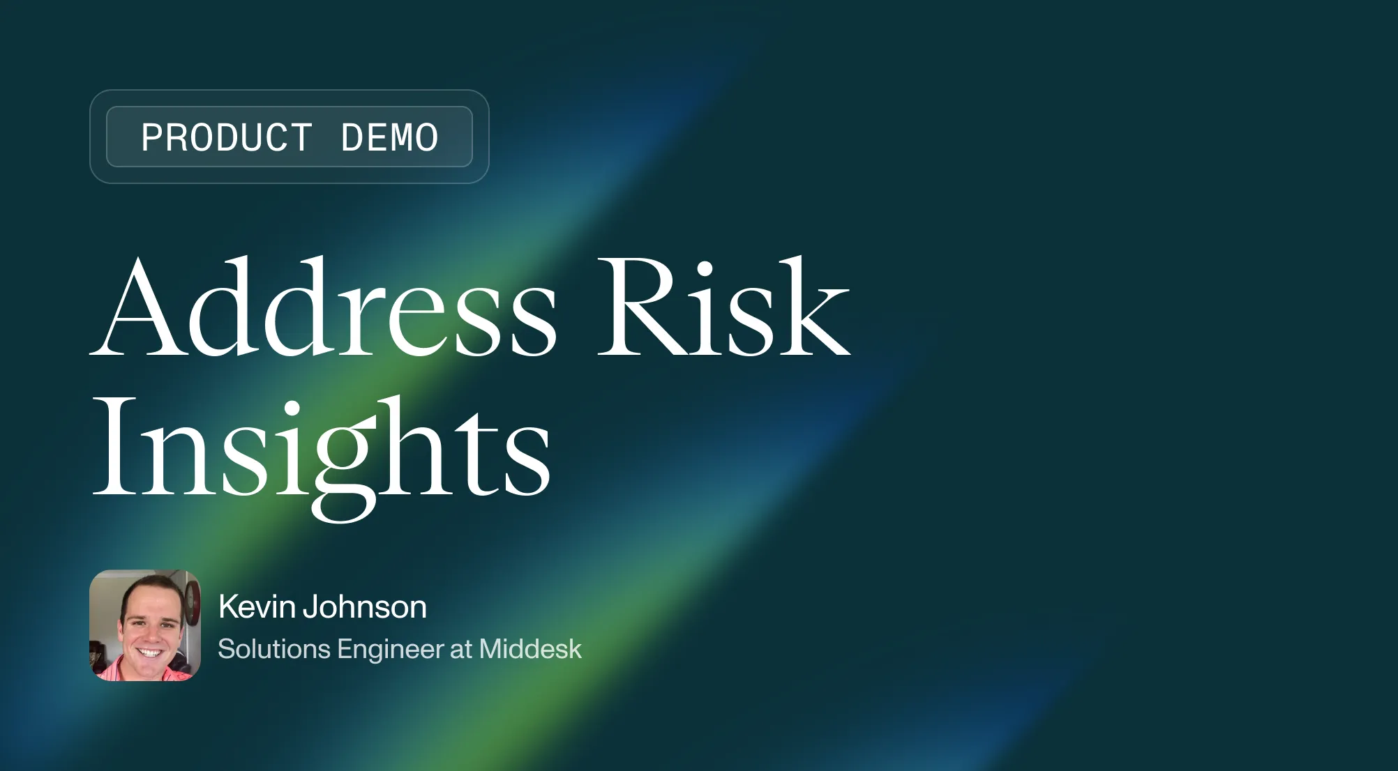 Email Address Image Risk Middesk Product Demo: Address Risk Insights