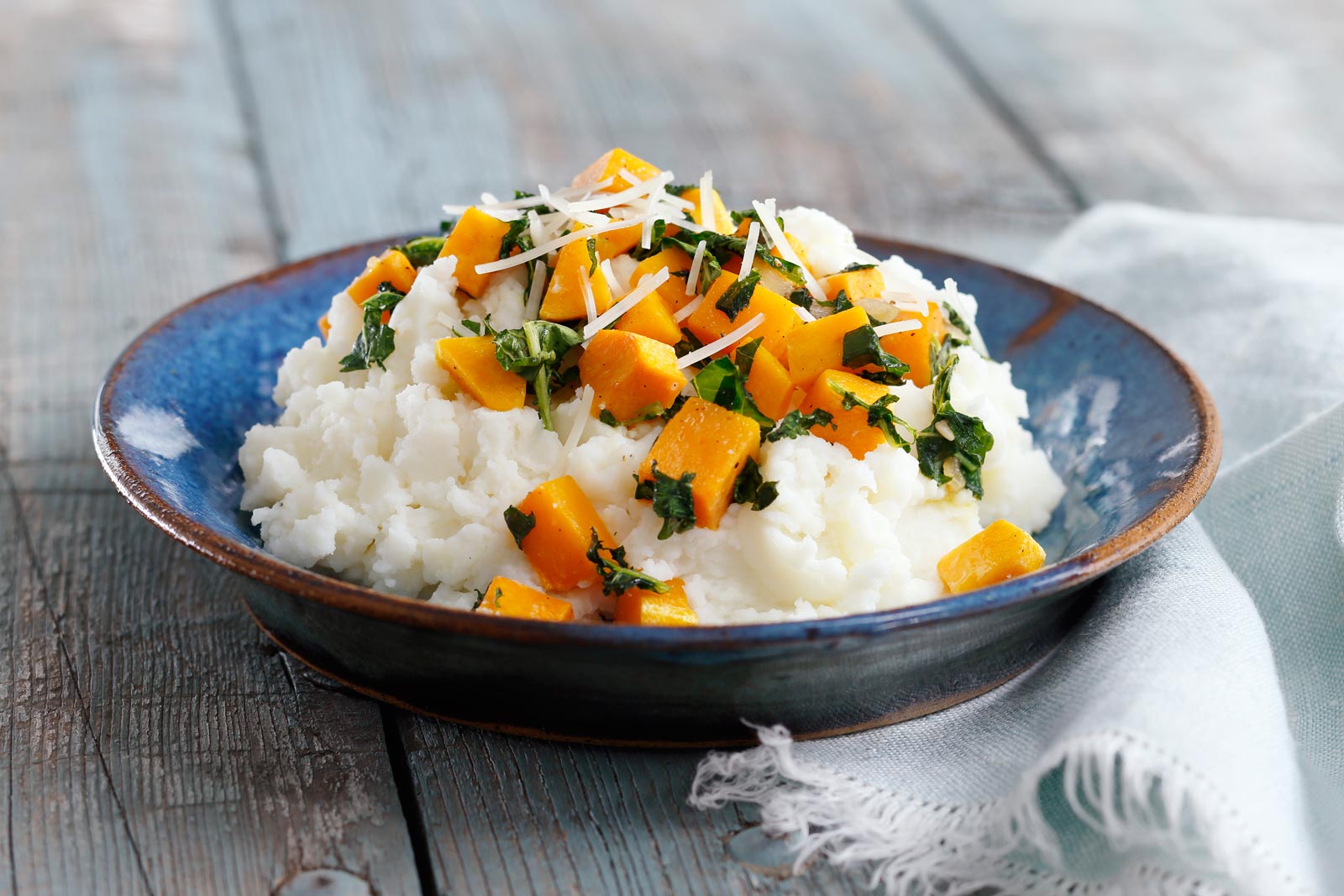 Mashed with Butternut Squash and Kale – Featured Image