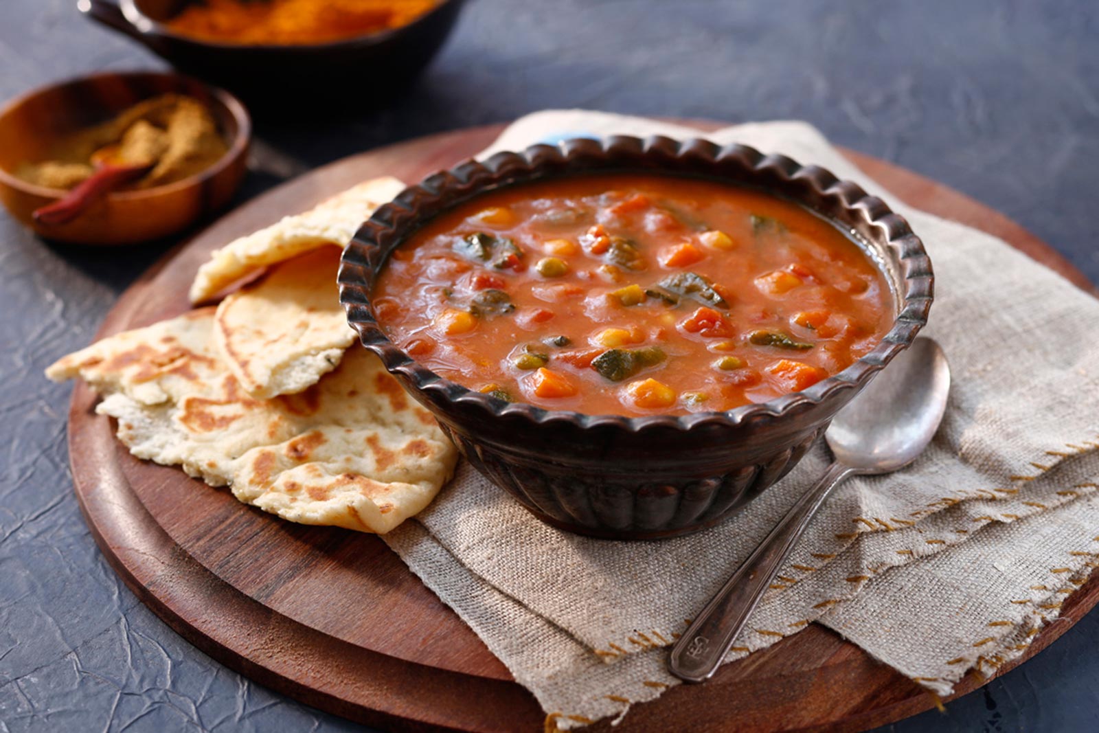 Spicy Indian Potato Bean Soup – Featured Image