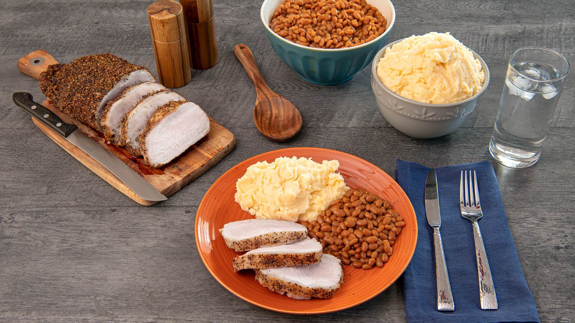 Pork Loin and Idahoan Four Cheese Mashed Potatoes – Featured Image