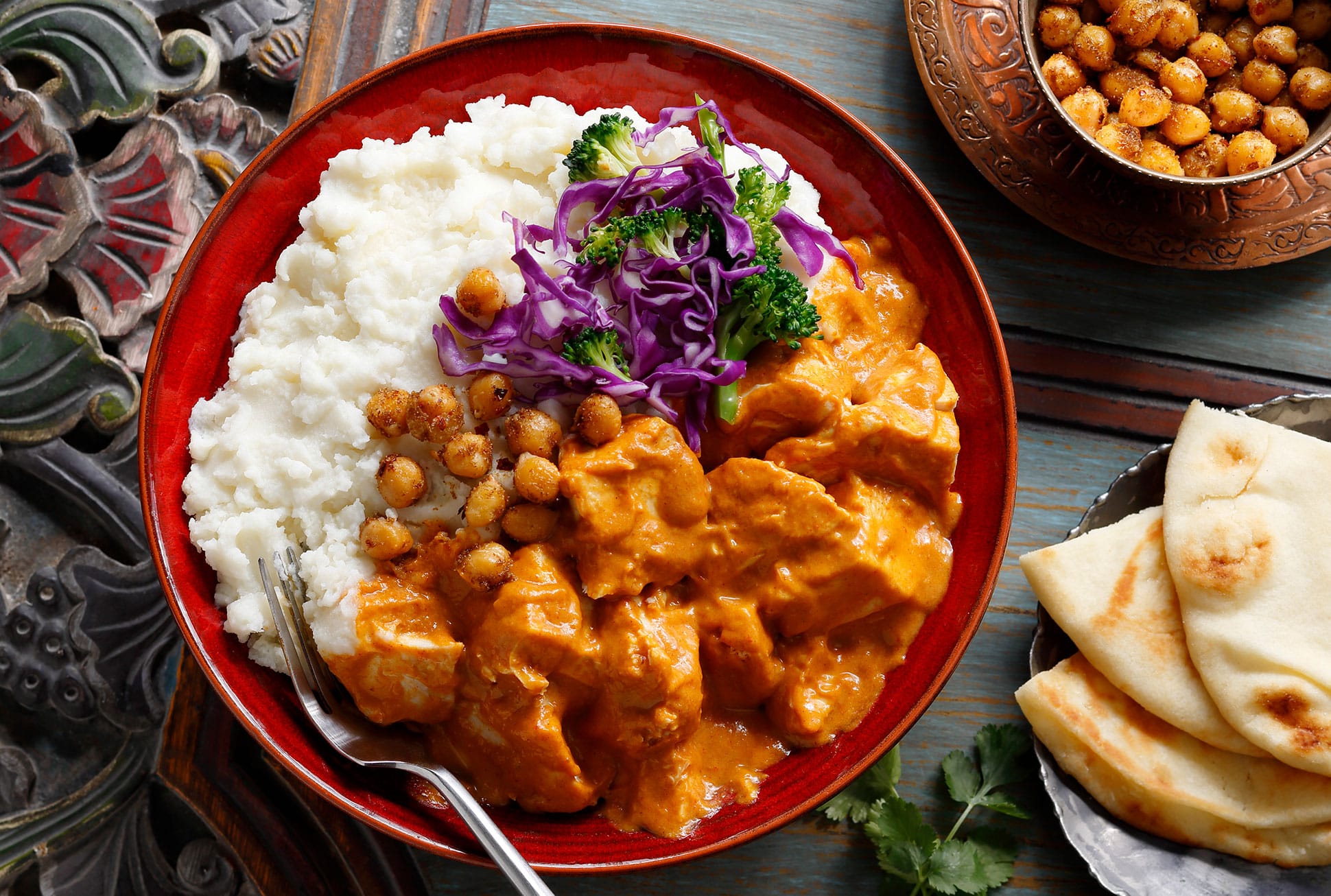 Indian Butter Chicken Mashed Potato Bowl – Featured Image