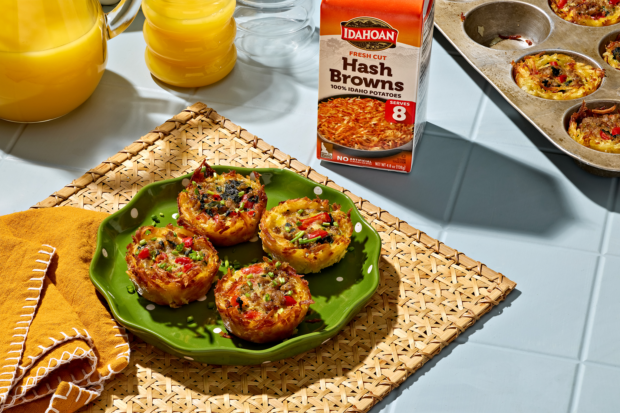 Hash Brown Sausage Egg Cups