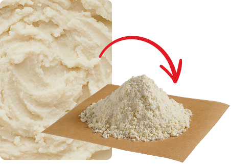 We then simply remove the water and what's left are Fresh-Dried™ potatoes that you can prepare in just minutes.