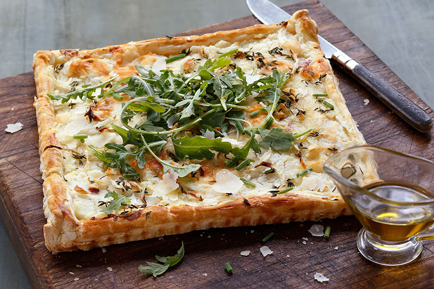Garlic Parmesan Potato and Fennel Tart – Featured Image
