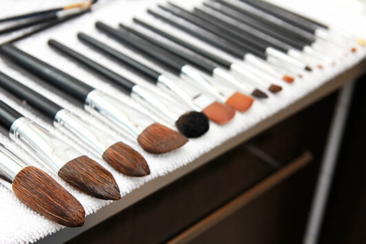 Makeup Brushes Dry After Washing Them