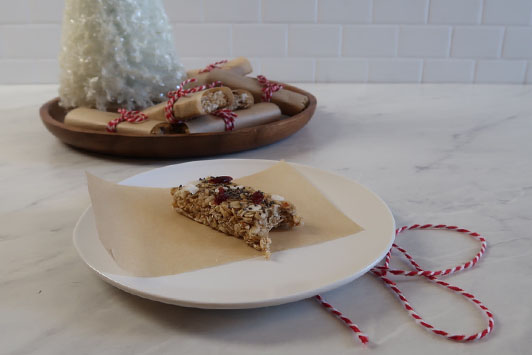 Healthy Holiday Bars Recipe Made With Plant Protein
