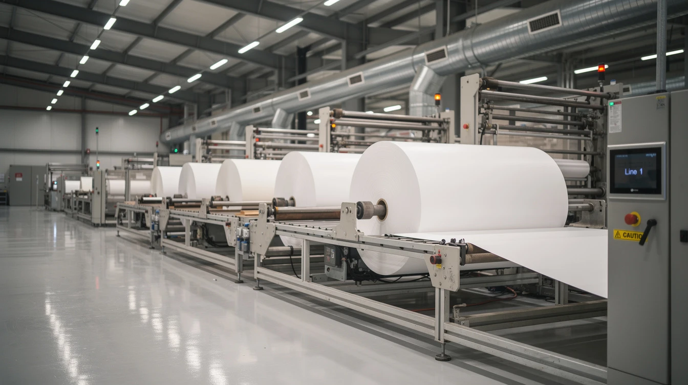 Paper converting line at the GMLUK Grantham facility