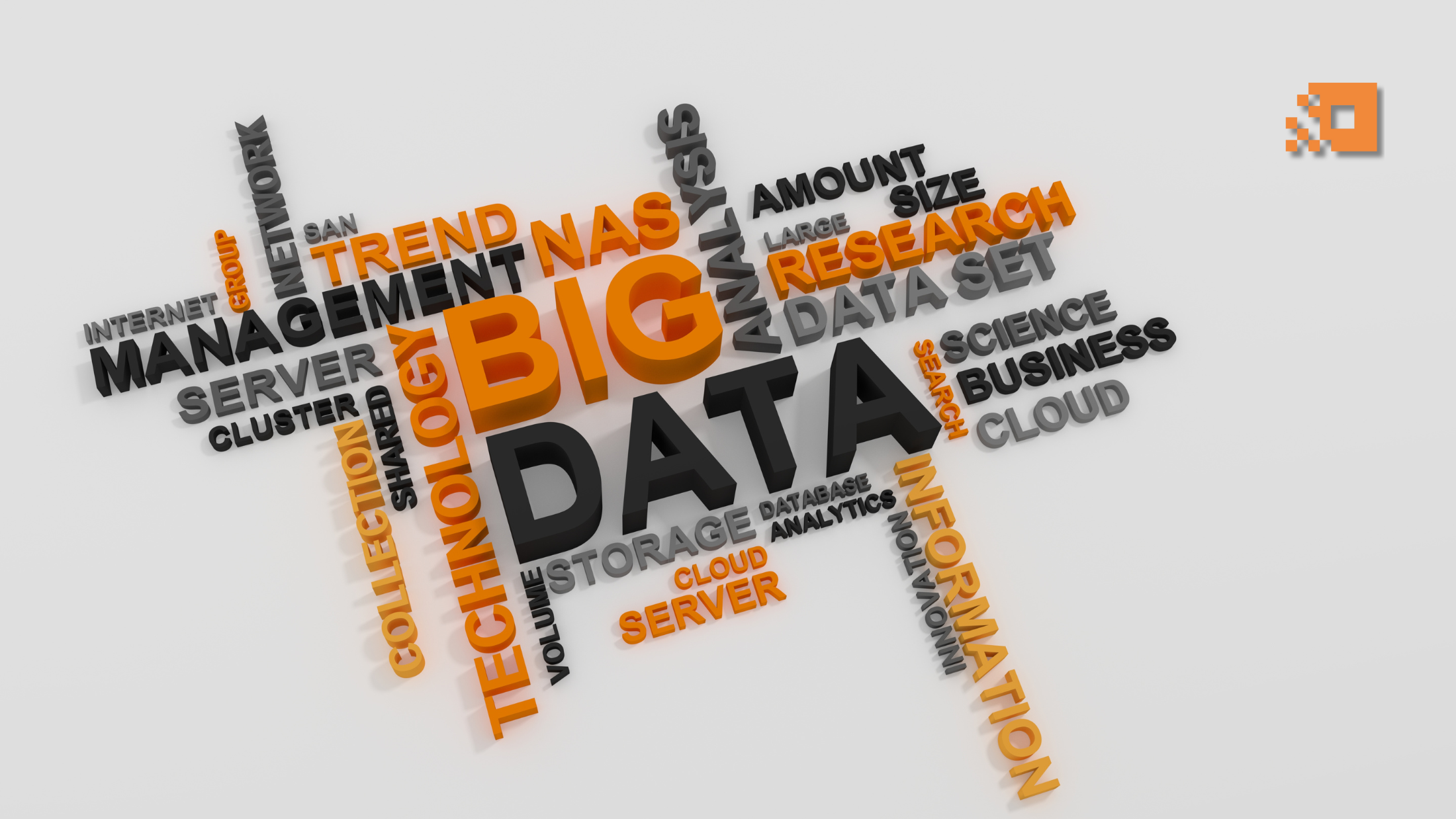 null A graphic illustrating the concepts of big data and cloud computing, highlighting data flow and cloud infrastructure elements.