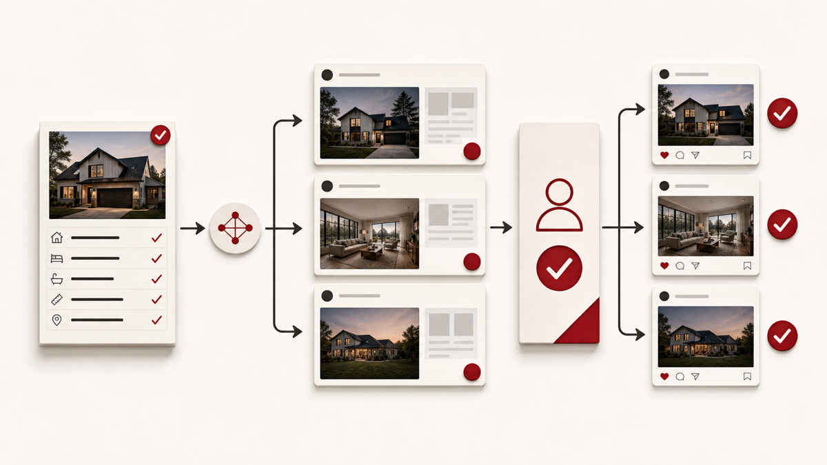 Fast listing post review flow