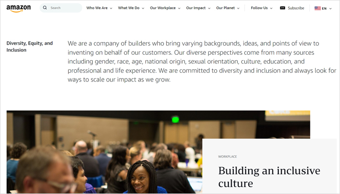 Amazon's Diversity Statement