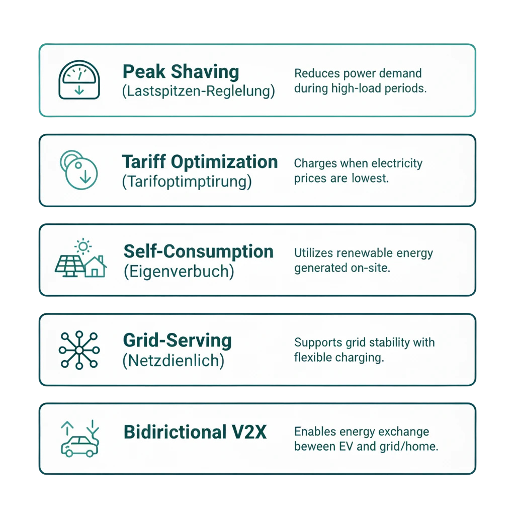 Infografik: Die 5 Smart Charging Arten